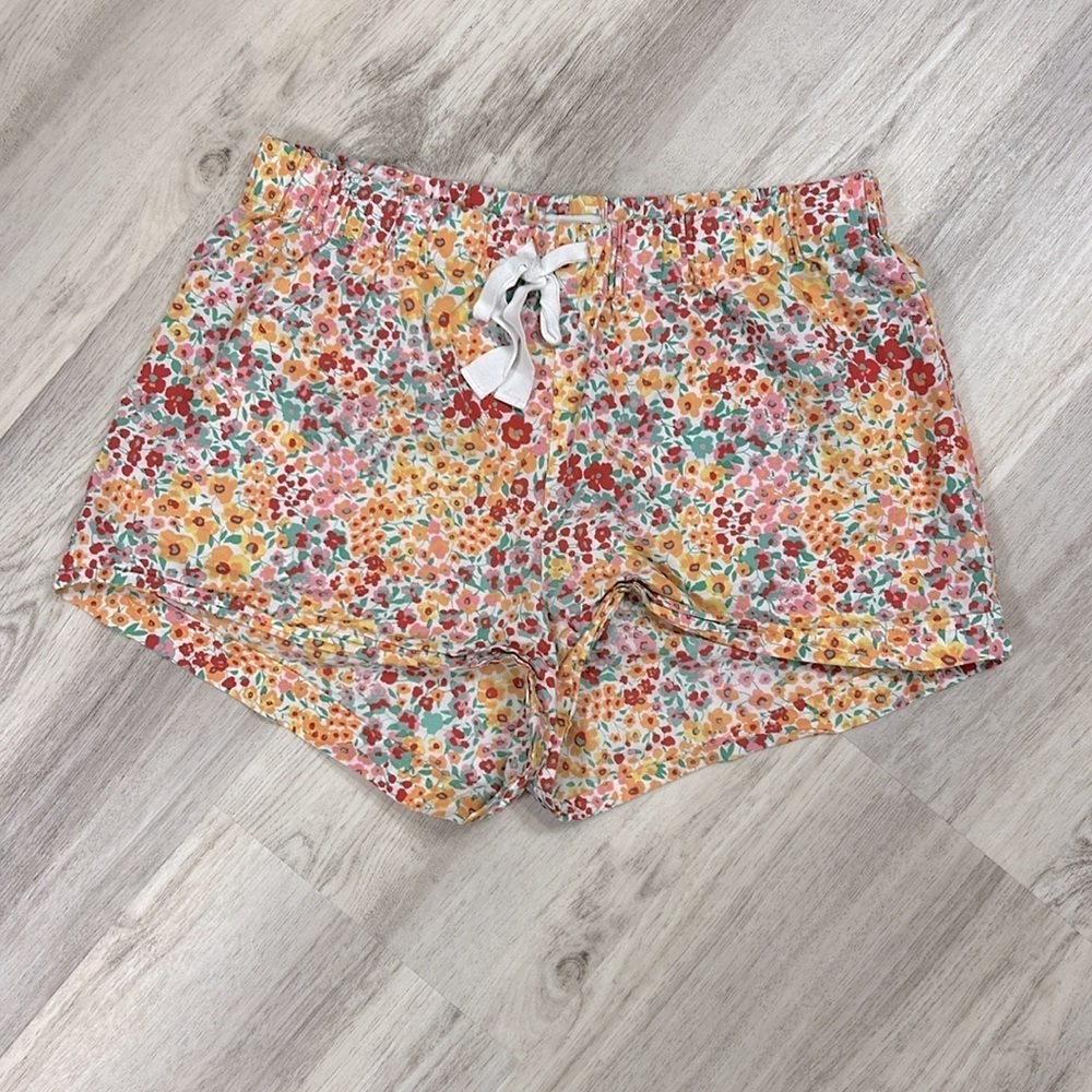 J.Crew 100% Cotton Drawstring Cottagecore All Over Ditsy Floral Print Shorts XS